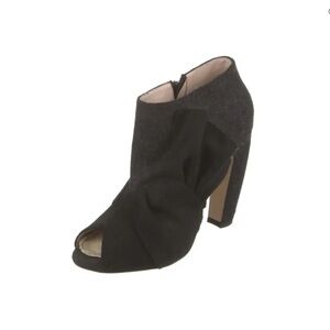 Miu Miu Wool open Toe Boots